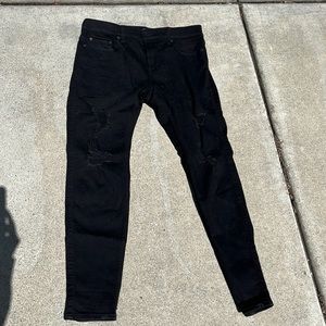 Hollister black ripped jeans